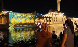 Balıklıgöl'ün Taşlarına Yantısılan Mapping Gösterisi Görsel Şölen Sunuyor