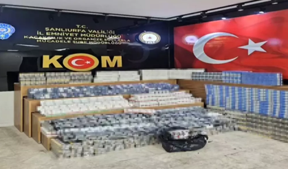 Şanlıurfa'da Sigara Kaçakçılığı Operasyonu