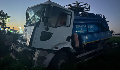 Suruç’ta SUSKİ Aracı Kaza Yaptı: Şoför Yaralandı