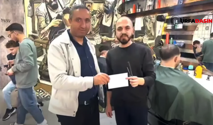 Şanlıurfa Halfeti'de İlk Kez Askıda Bayram Tıraşı Kampanyası Düzenlendi