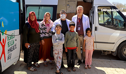 Şanlıurfa Kırsalında Mobil Hizmetle Sağlık Taraması Yapılıyor