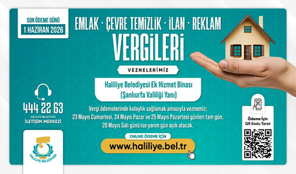Haliliye'de Vergi Ödemelerinde Resmi Tatil Düzenlemesi