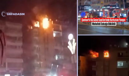 Şanlıurfa'da 5 Katlı Binada Korkutan Yangın!