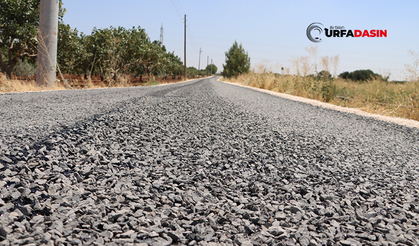 Karaköprü'de Kırsal Yollar Sathı Kaplama Asfaltla Yenileniyor