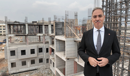 Eyyübiye'de Yeni Belediye Binası Hızla Yükseliyor