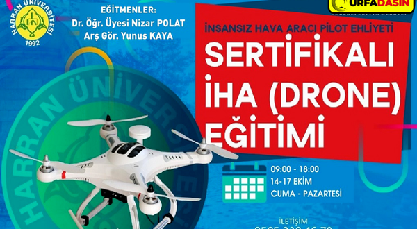 Şanlıurfa'da İnsansız Hava Aracı Pilot Kursu Başlıyor