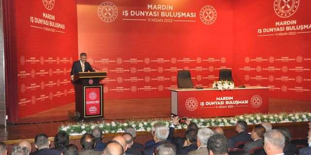 Hazine ve Maliye Bakanı Nurettin Nebati Mardin'de Konuştu