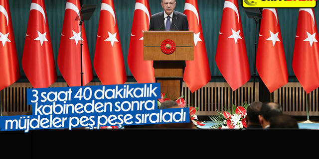 Cumhurbaşkanı Erdoğan'dan Öğrencilere ve Esnafa Müjde