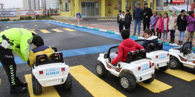 Çocuklar, Haliliye Trafik Eğitim Parkını Çok Sevdi 