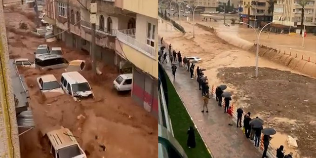 Şanlıurfa’da Yağış Nedeniyle Bazı Caddeler Trafiğe Kapatıldı