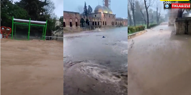 Balıklıgöl Sel Suyuyla Doldu, Urfa’dan Sel Manzaraları