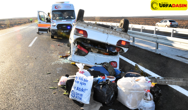 Urfa'da Otomobil Takla Attı: 2 Yaralı