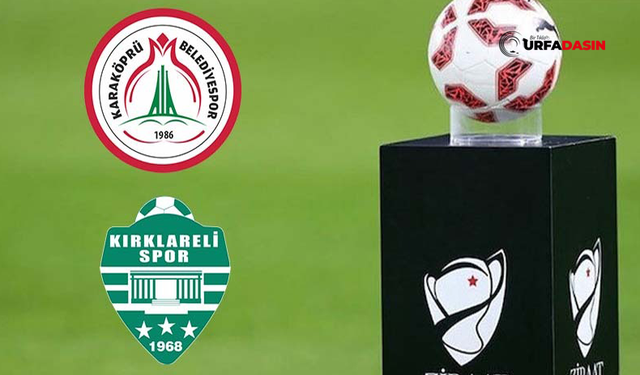 Karaköprü Belediyespor'un Ziraat Türkiye Kupası'ndaki Rakibi Belli Oldu