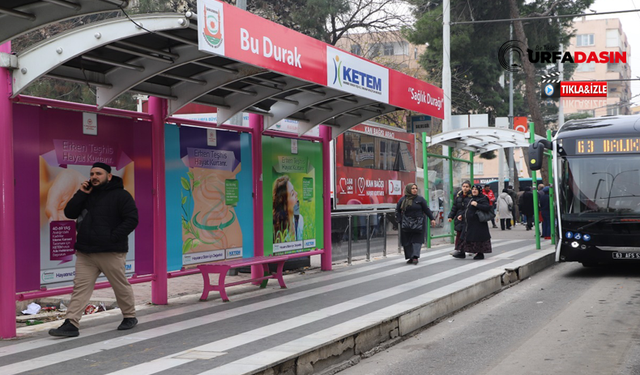 Şanlıurfa'da Kansere Dikkat Çekmek İçin Otobüs Durakları Pembeye Boyandı