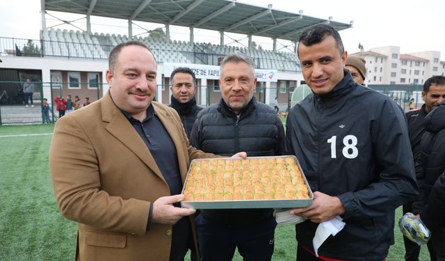 BAL Liginde mücadele eden Viranşehir Belediyespor’a moral ziyareti