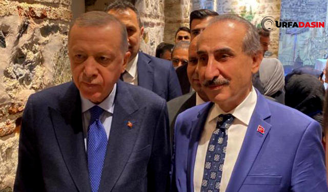 Akçakale Belediye Başkanı Yalçınkaya, Erdoğan İle Hatıra Fotoğrafını Paylaştı