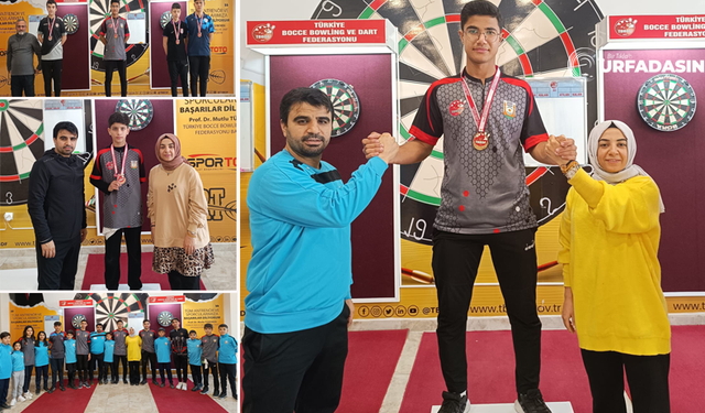 Şanlıurfa Türkiye Dart Şampiyonasında 4 Madalya Kazandı