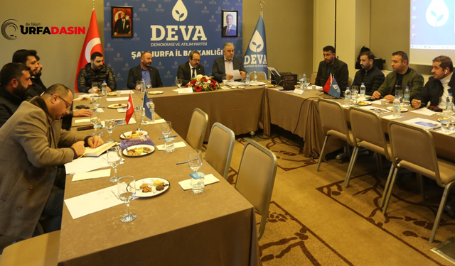 DEVA Partisi Şanlıurfa İl Başkanlığının Çalıştayı Başladı 