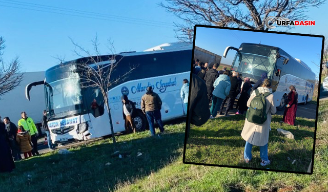 Viranşehir’de Yolcu Otobüsü Kontrolden Çıktı, Faciadan Dönüldü