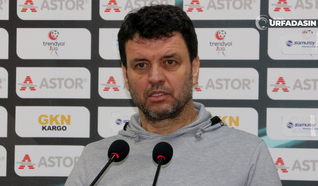 Şanlıurfaspor Teknik Direktörü Cihat Arslan'ın İlk Maçıydı ve İşte İlk Açıklaması