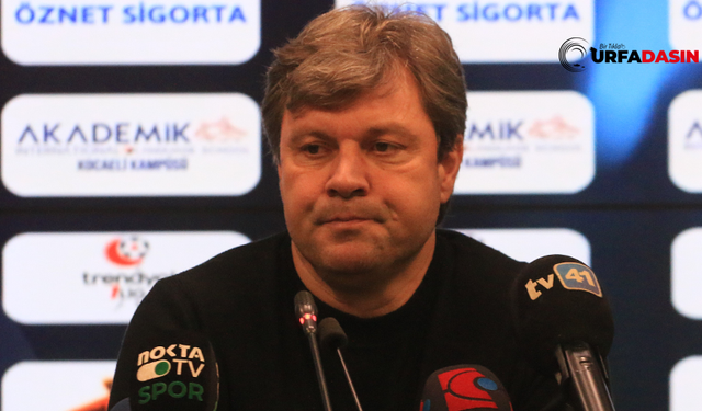Kocaelispor'un Şanlıurfaspor’a 1-0 mağlup olması Ertuğrul Sağlam'ı Zora Soktu