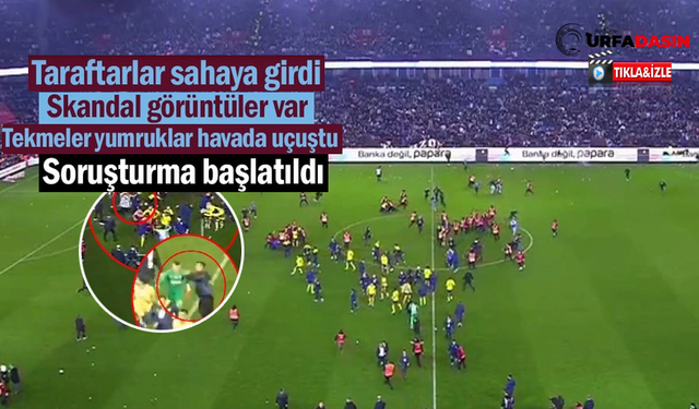 Fenerbahçeli oyuncular saha da sevinirken saldırıya uğradı