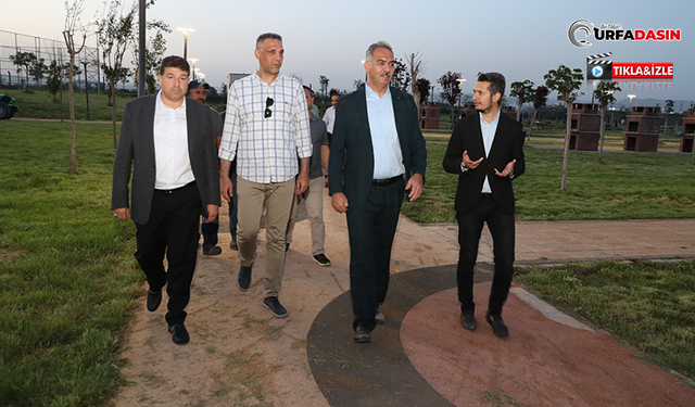 Başkan Mehmet Kuş Eyyübiye Millet Bahçesi’nde İncelemelerde Bulundu