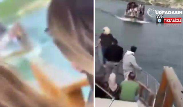 Fırat Nehrinde İki Tekne Çarpıştı Kaza Anı Kameraya Yansıdı