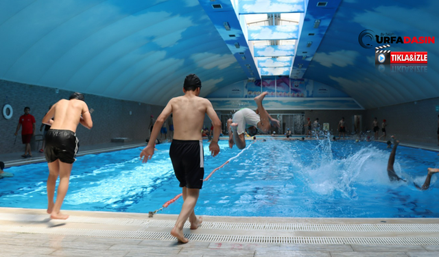 Urfa’da Havalar Isındı Belediye Yüzme Havuzu Sezonunu Açtı