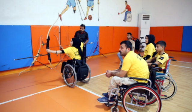 Şanlıurfa'da Bedensel Engelliler Okçuluk Şampiyonluğu İçin Çalışıyorlar