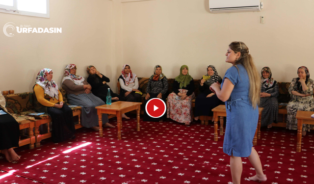 Karaköprü'de Taziye Evinde Kadınlara Geri Dönüşüm Dersi