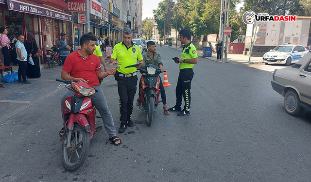 Birecik’te Motosiklet Sürücülerine Ceza Yağdı