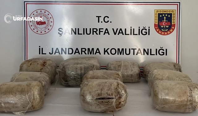 Şanlıurfa'da Jandarma, 69 Kilogram Esrar Ele Geçirdi