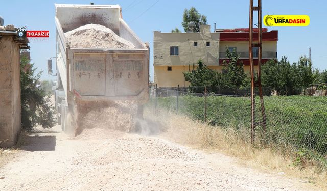 Haliliye'de kırsaldaki  Üstyapı Çalışmaları Tam Gaz Devam Ediyor