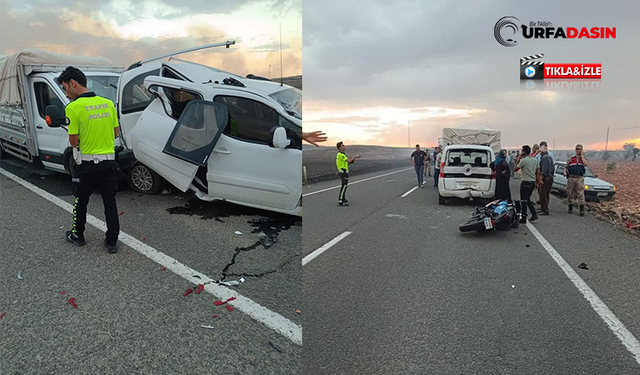 Suruç Yolunda Anız Yangını Zincirleme Kazaya Neden Oldu: 5 Yaralı