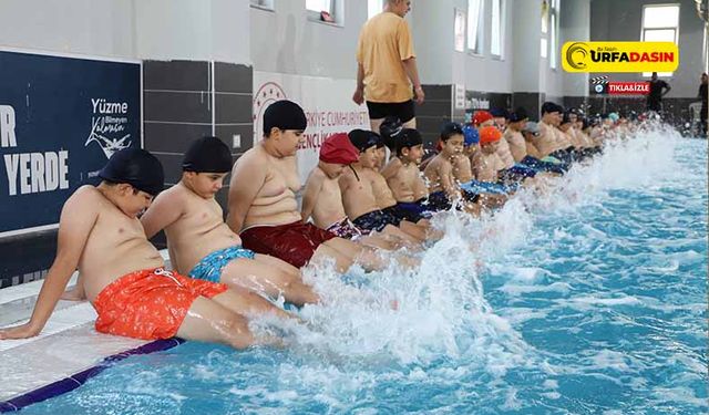 Karaköprü’de Çocuklar Zamanını Yüzmeyi Öğrenerek Değerlendiriyor