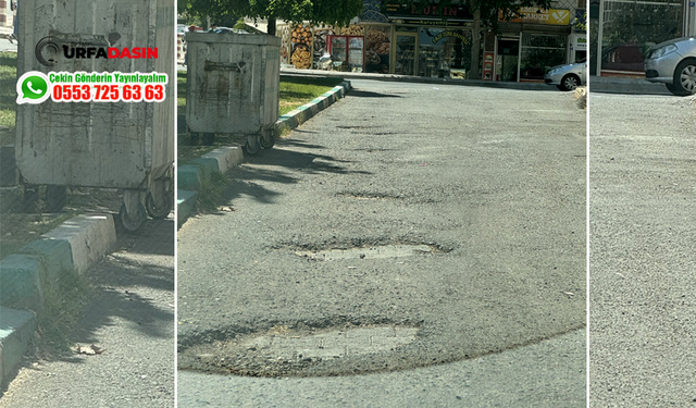 Haliliye'de Bir Çok Mahallede Yollar Köstebek Yuvası Gibi