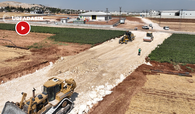 Urfa’nın Çamurlu Mahallesinde Asfalt Öncesi Hazırlık