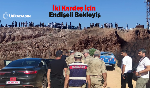 Suriyeli İki Kardeşin Harran Sulama Kanalındaki Arama Çalışmasında Endişeli Bekleyiş