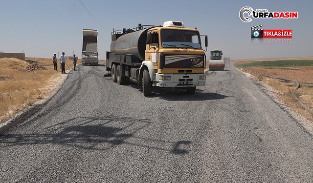 Büyükşehir’den Harran İlçesi Kırsalında Asfalt Çalışması