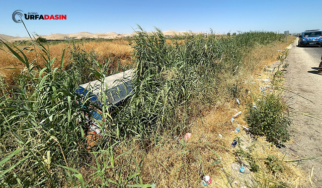 Şanlıurfa'da Kamyonet Su Tahliye Kanalına Devrildi: 1 Yaralı