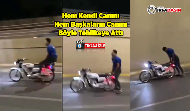 Motosikletiyle Akrobatik Hareketler Yaptı, Emniyet Cezayı Kesti