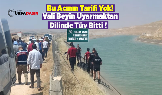 Suruç'ta Sulama Kanalına Giren 9 Yaşındaki Çocuk Boğuldu