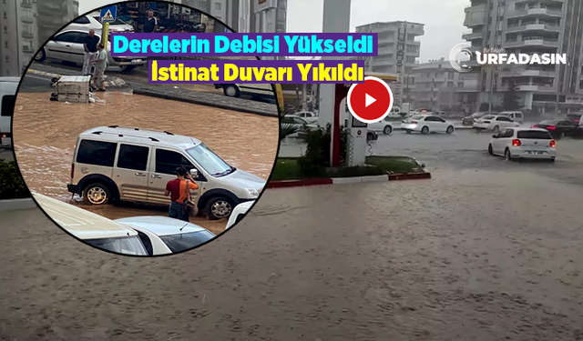 Şanlıurfa'da Sağanak Yağış Yıktı Geçti Yollar Yine Göle Döndü