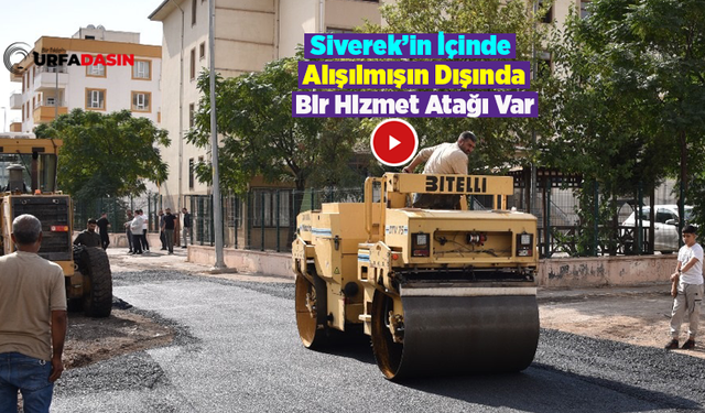 Siverek’te Okul Yolları Çamurdan Kurtuldu