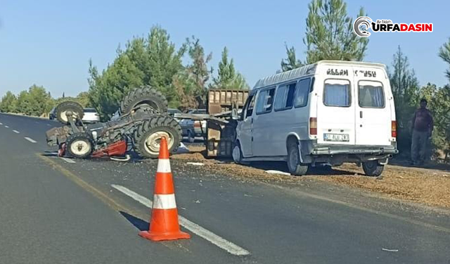 İşçileri Taşıyan Minibüs, Traktör İle Çarpıştı: Çok Sayıda Yaralı Var