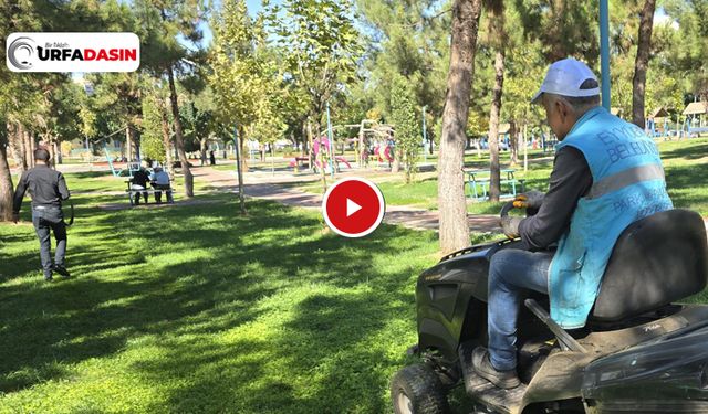 Eyyübiye'deki Parklarda Bakım Onarım Yapılıyor