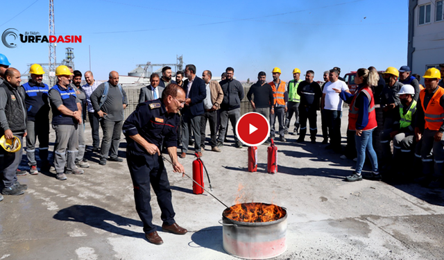 Urfa İtfaiyesi, Yangına Müdahale Eğitimi Verdi