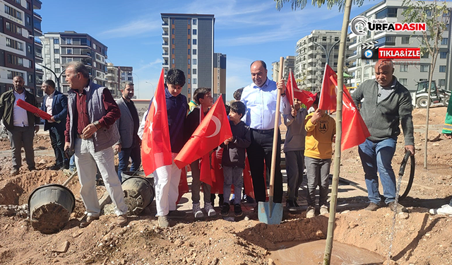 Başkan Nihat Çiftçi Çocuklarla Ağaç Dikti