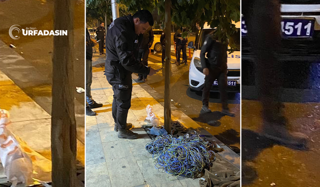 Şanlıurfa'da Kablo Hırsıızlarını Polis ve Bekçiler Kovalayarak Yakaladı